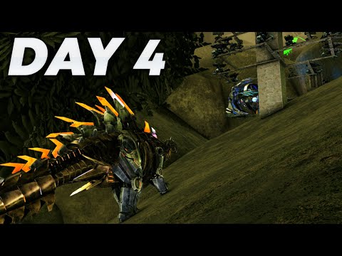 SOLO Raiding A Hidden Tree Base For Crazy Loot - Ark