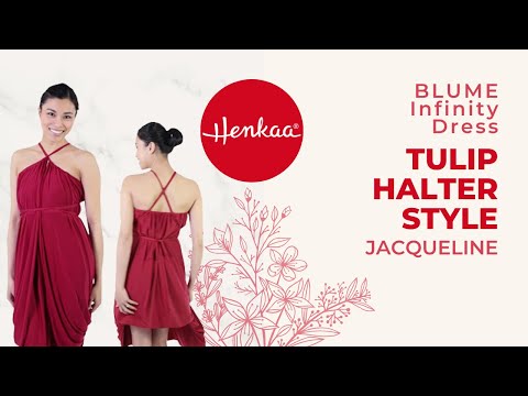 BLUME JACQUELINE Tulip Halter Convertible Infinity Dress/Pants Style Tutorial HENKAA