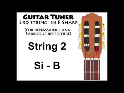 Guitar Tuner - 3rd string in F# (Renassaince/Barroque tuning)