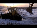 Достаем бульдозер из болота. Rescue of bulldozer. Rescate de bulldozer ...