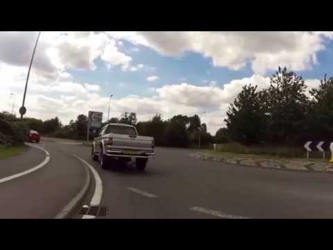 Cycle hating 4X4 Warrior driver reg SB54 WJF/V726 WFC