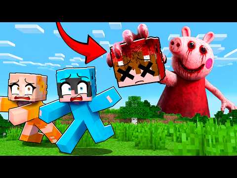 Sobrevivimos a PEPPA PIG MALDITA en Minecraft...