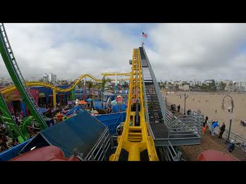 Onride: 'West coaster' 🎢 (Mounted) 4K/POV 2023 - Pacific park santa monica pier