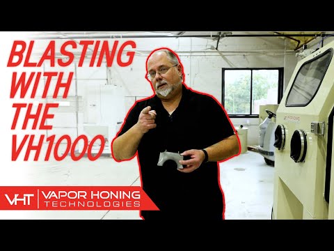 Dry Blasting a Crank Bearing End Piece with our VH1000!