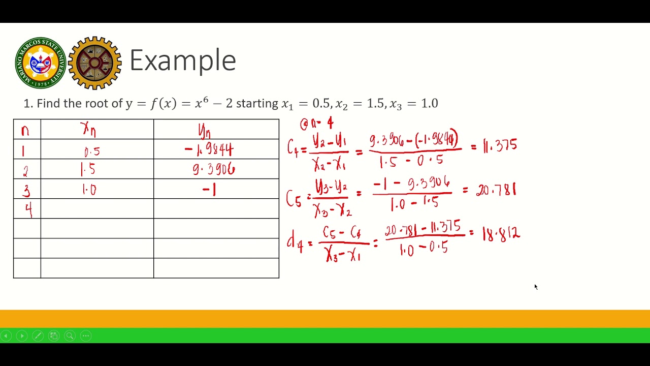 Mullers Method | NUMERICAL METHODS