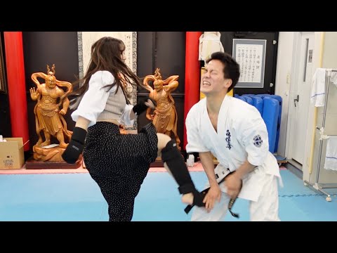 【美女】と【空手】やってたらいきなり金○蹴られた