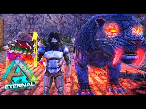ARK ETERNAL #10 - FIRE SABER TOOTH! CRYSTAL TOOLS!