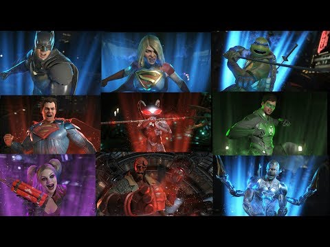 ALL SUPERMOVES WITH ALL DLC CHARACTERS - INJUSTICE 2