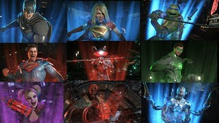 ALL SUPERMOVES WITH ALL DLC CHARACTERS - INJUSTICE 2