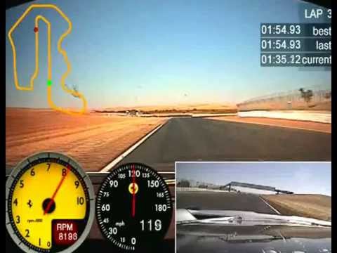 Ferrari Challenge turns 1:54 at Thunderhill .mp4