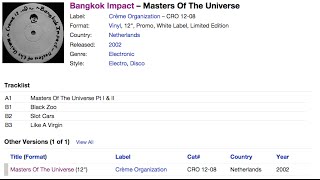 Bangkok Impact -- Masters of the Univers Pt. I & II