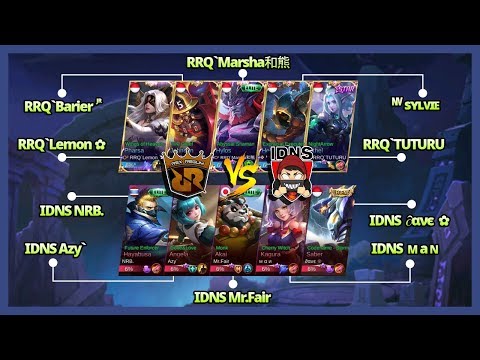NightArrow by RRQ`Tuturu! RRQ ft ᶰᵛ sʏʟᴠɪᴇ vs IDNS Amazing Big Match ~ Mobile Legends