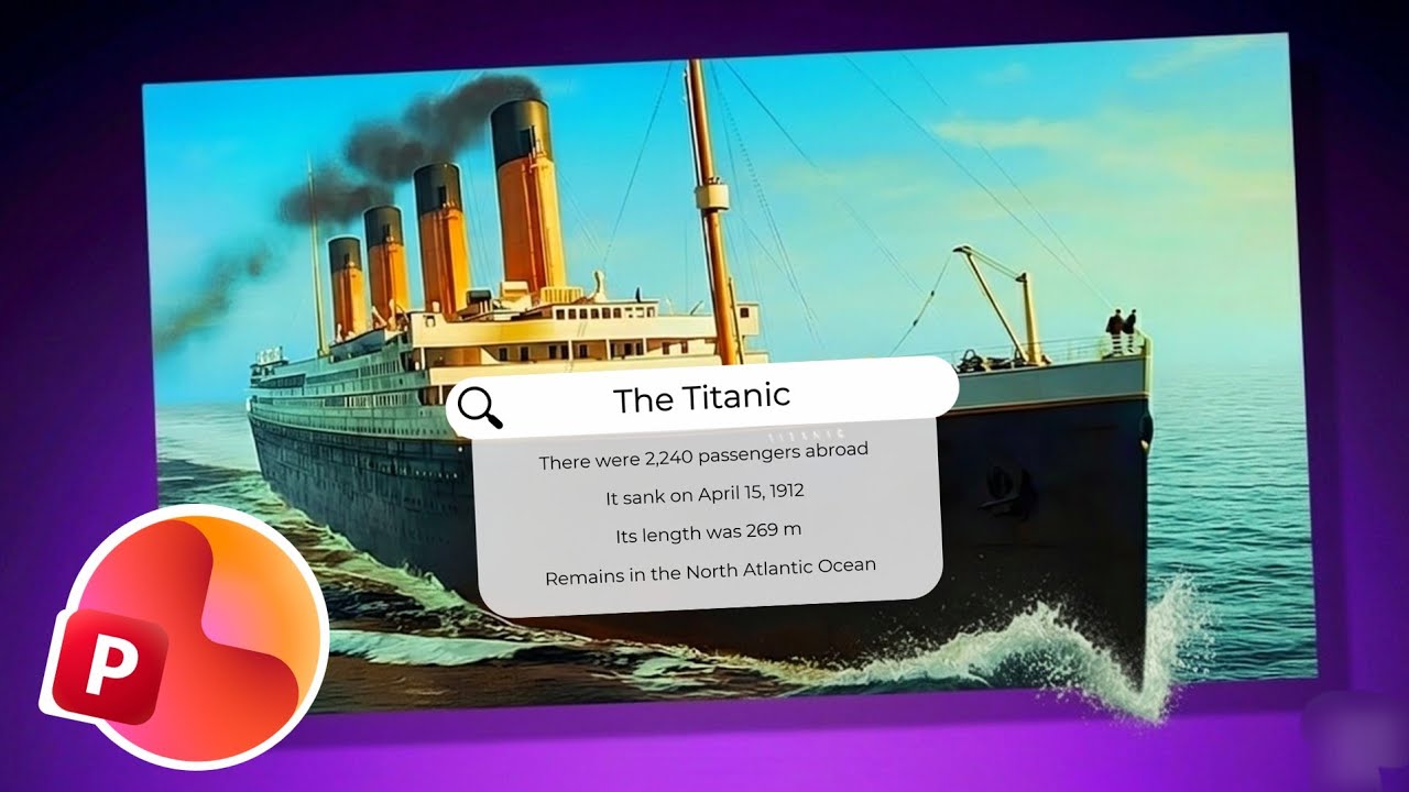 Tutorial: 'Titanic' inspired Powerpoint without Morph