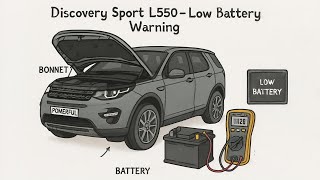 Land Rover Discovery Sport L550 - We investigate LOW BATTERY Warning - new battery already fitted !