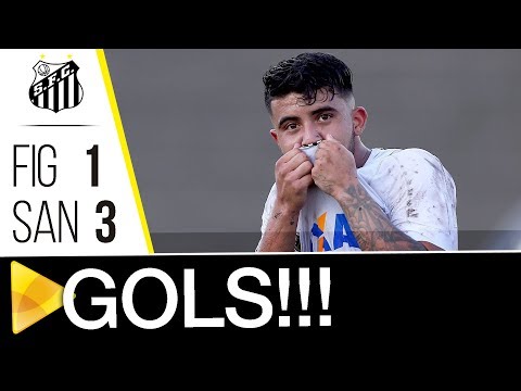 Figueirense 1 x 3 Santos | GOLS | Copa SP (13/01/18)