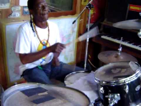 Lincoln "Style" Scott playing for a personal reggae drums lesson