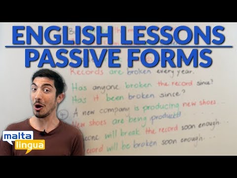Passive Forms - Free English Grammar Lesson B1+ (Intermediate)