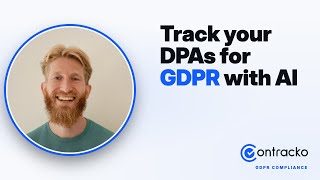 Track data processing agreements for GDPR with AI