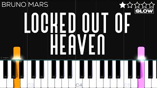 - Bruno Mars - Locked Out Of Heaven | SLOW EASY Piano Tutorial