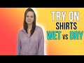 Wet vs Dry: Let's Try on Transparent Shirts and Test Them in the Water