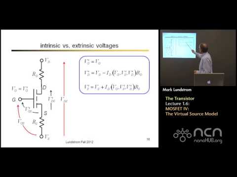 nanoHUB-U Nanoscale Transistors L1.6: The Transistor - MOSFET IV: The Virtual Source Model