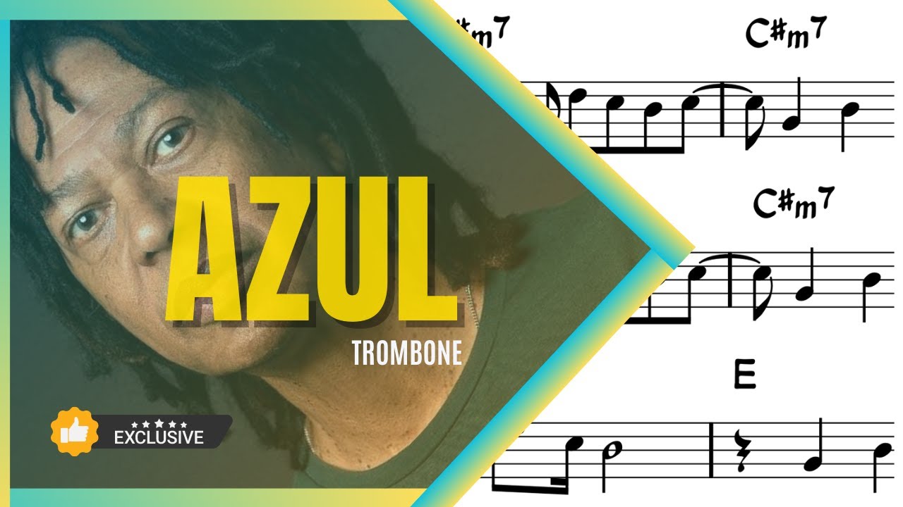 AZUL DJAVAN | Trombone Partitura e Playback
