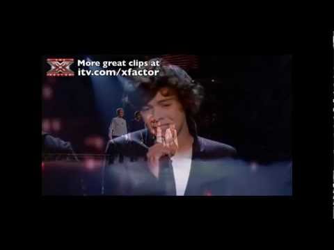 One Direction sing chasing cars in the X factor