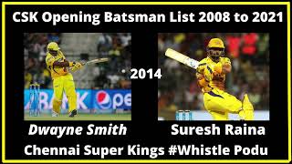 IPL CSK Opening Batsman list 2008 to 2021-CSK Opening Batsman 2022?IPL CSK top batsman list in Tamil