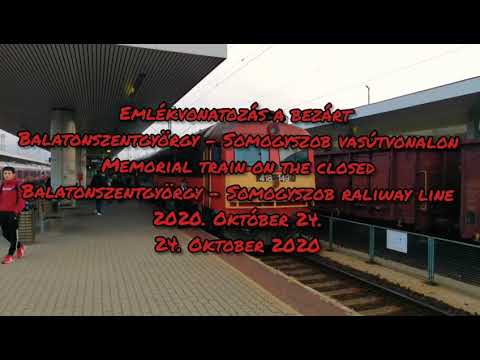 Memorial train in Hungary on the closed Balatonszentgyörgy - Somogyszob raliway line (24. 10. 2020.)