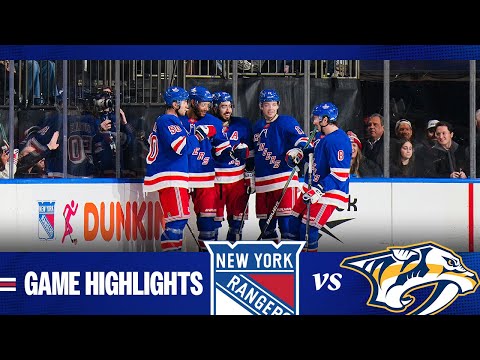 GAME HIGHLIGHTS | 2024-25: New York Rangers vs Nashville Predators (3/2/25)