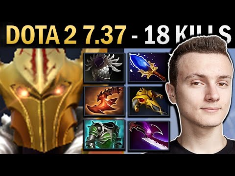 Legion Commander Gameplay Miracle with 18 Kills and 1000 XPM - Dota 7.37