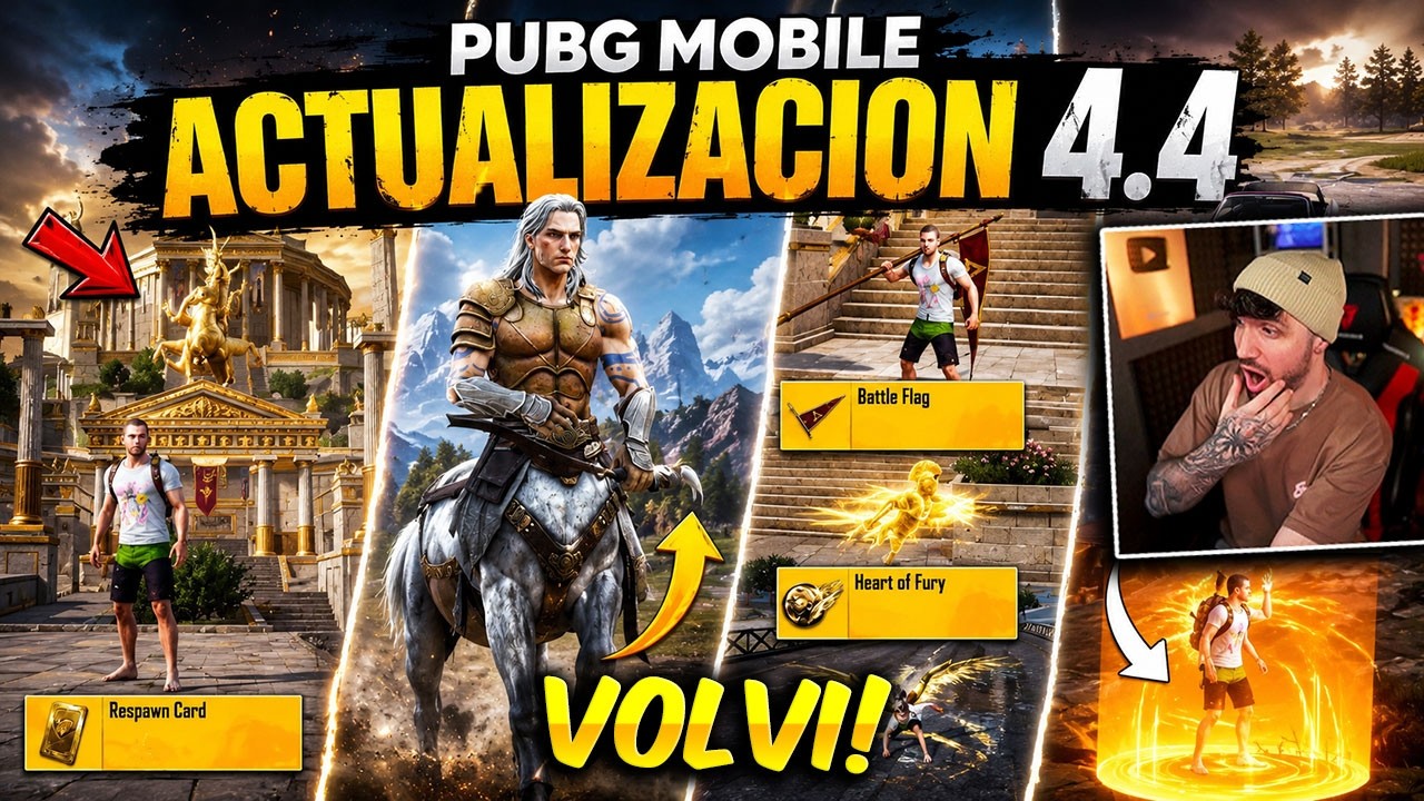 VOLVI a PUBG MOBILE en esta INCREIBLE ACTUALIZACION 4.4 😨 La MEJOR UPDATE del 2026?