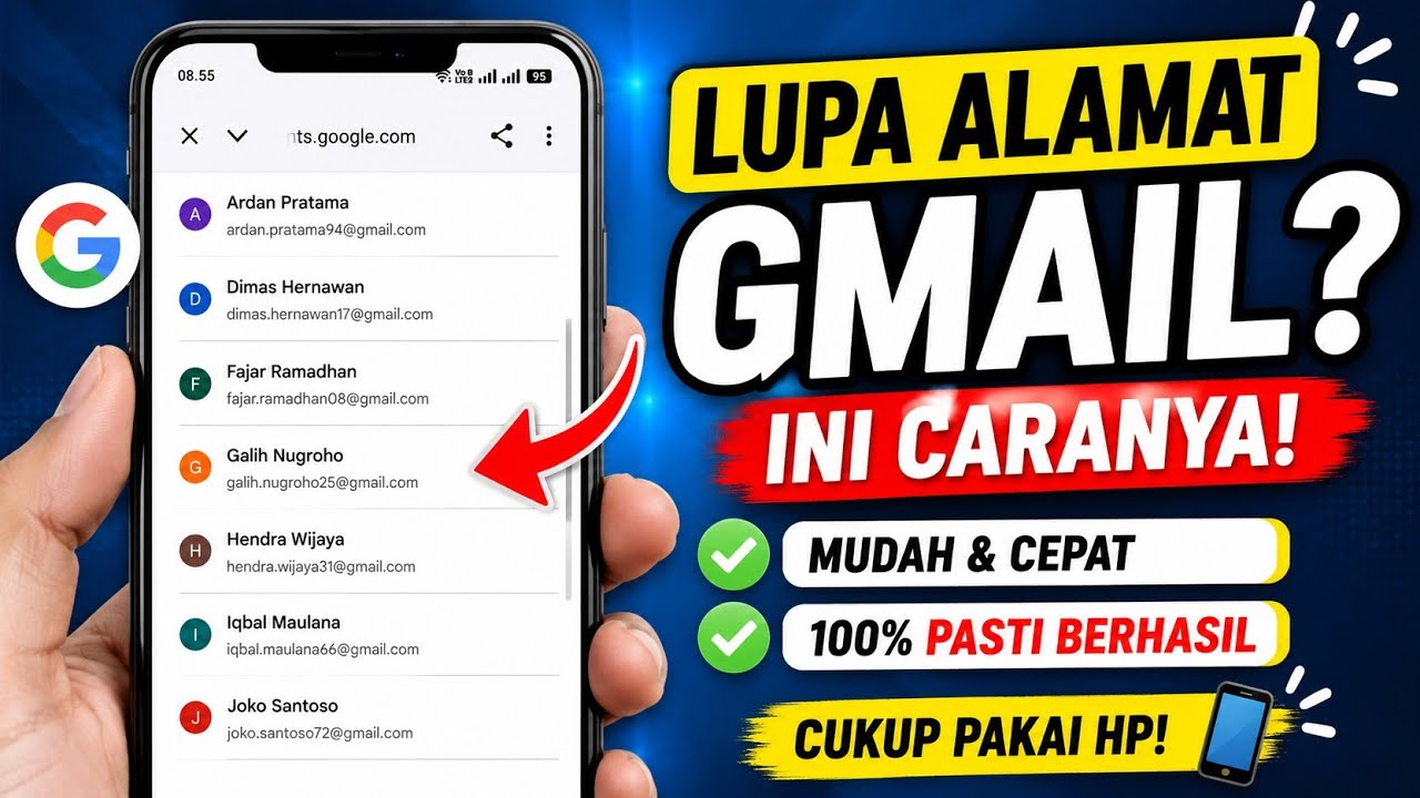 Cara Menemukan Kembali Alamat Gmail yang Lupa