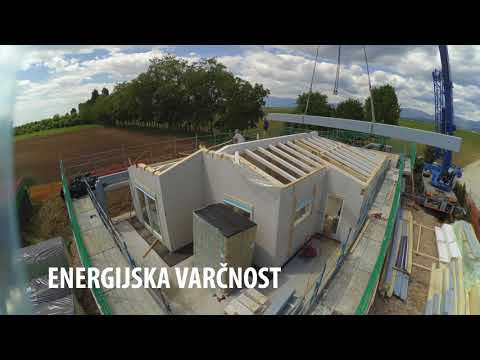 Rihter gradnja nizkoenergijske montažne hiše v Italiji