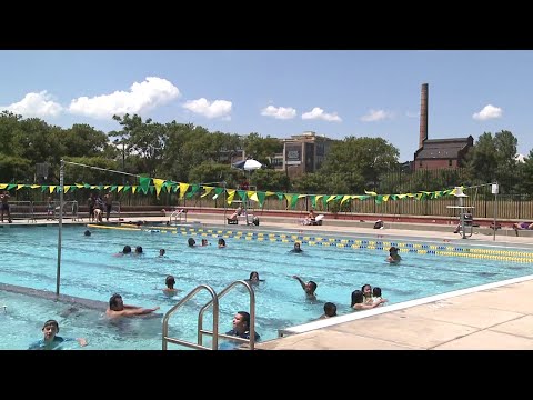 NJ Jersey City Swimming Pool Opens