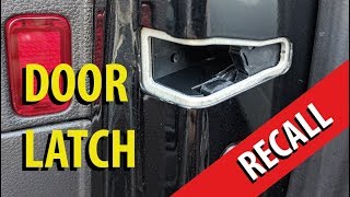 Door Latch Recall: HOW TO ESCAPE