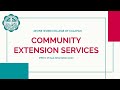 DWCC Community Extension Services