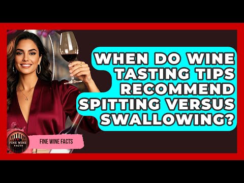When Do Wine Tasting Tips Recommend Spitting Versus Swallowing? - Fine Wine Facts