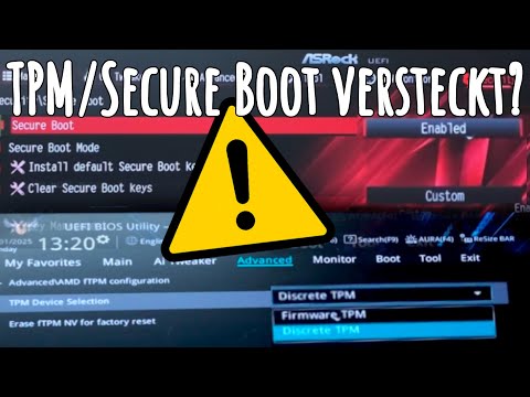 TPM 2.0 fehlt? So aktivierst du TPM & Secure Boot im BIOS (ASUS, MSI, Asrock, Gigabyte)