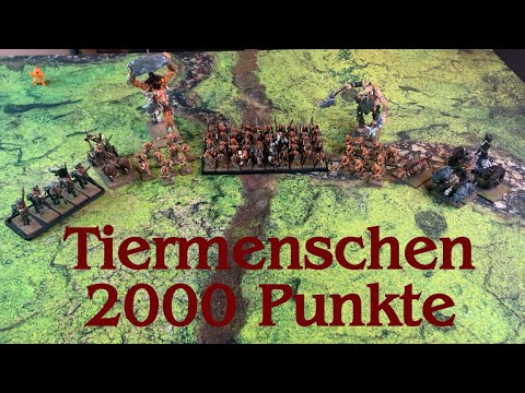 Armeevorstellung 2000 Punkte Tiermenschen | Bestien und Schweinchen
