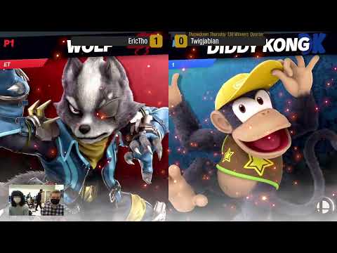 Throwdown Thursday 136 - Winners Round 3 - EricTho (Wolf) vs Twigjabian (Diddy Kong)