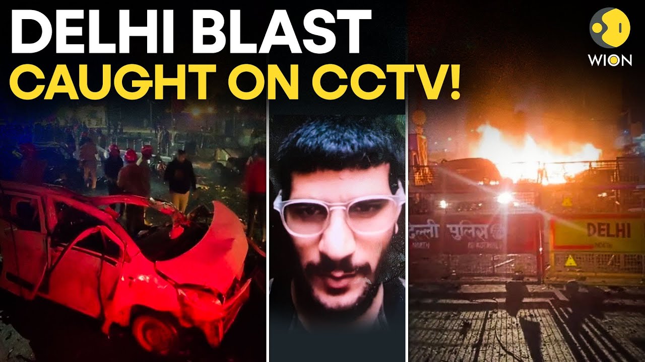 Delhi Blast LIVE: Shocking CCTV Shows Hyundai i20 Exploding in a Fiery Blast in Delhi! | WION