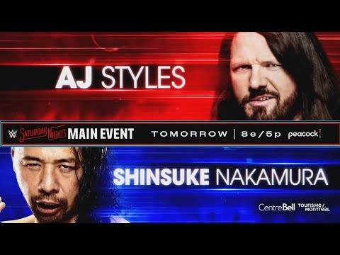 Aj Styles vs Shinsuke Nakamura | Saturday Night Main Event Jan 24, 2026 (Part 1)