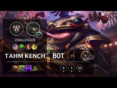 Tahm Kench Bot vs Jhin - NA Challenger Patch 10.6