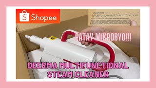 SHOPEE DEERMA MULTI FUNCTIONAL STEAM CLEANER DAHIL SA INIT SIGURADO PATAY ANG MGA MIKROBYO SA BAHAY!