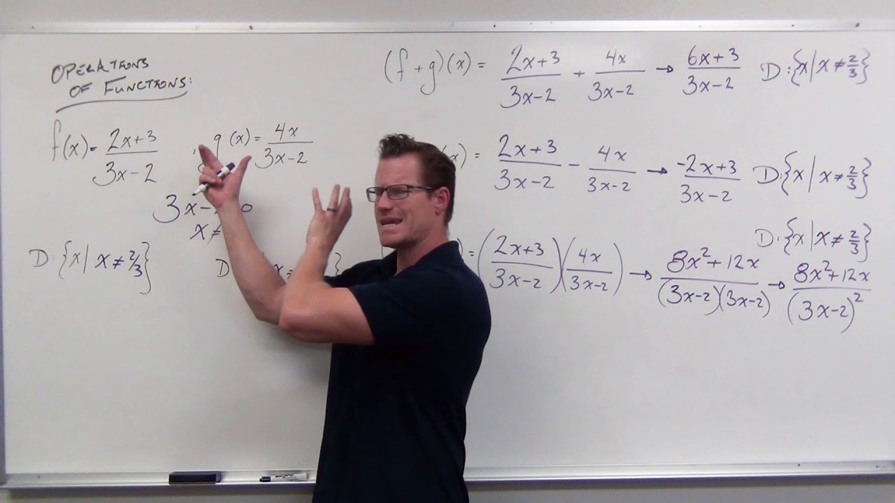 Operations of Functions (Precalculus - College Algebra 5)