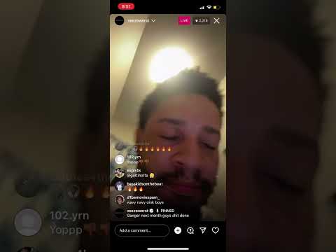 Veeze live talking that shittttttt “wrong place wrong time a”