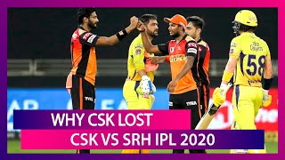 Chennai vs Hyderabad IPL 2020: 3 Reasons Why Chennai Lost to Hyderabad | Stat Highlights | DOWNLOAD THIS VIDEO IN MP3, M4A, WEBM, MP4, 3GP ETC