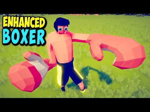 Enhanced Boxer vs Every Faction - TABS MODS GAMEPLAY