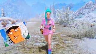 BULMA FROM DRAGON BALL IN SKYRIM? Bootiful Bijin Skin - Skyrim Mod Review Episode 10